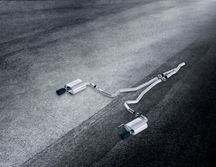 Sistema de escape Y-Pipe deportivo acero inoxidable salidas negras Mustang 2.3 EcoBoost 2015–2018 Ford Performance