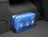 Original Ford Botiquín de primeros auxilios con triángulo de emergencia y chaleco de emergencia.