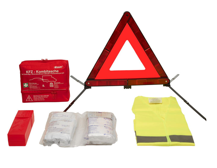 Kalff* Paquete de seguridad con bolsa de tela en color rojo,Nano 