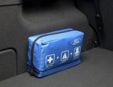 Original Ford Botiquín de primeros auxilios con triángulo de emergencia y chaleco de emergencia.