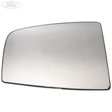 Cristal del espejo retrovisor gran angular marco negro O/S (lado del pasajero) Power Fold original para Ford Transit 1823995