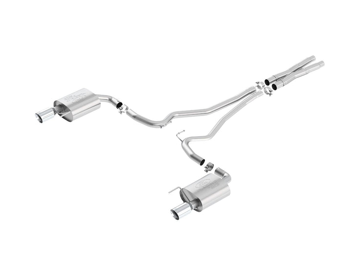 Sistema de escape X-Pipe deportivo acero inoxidable salidas cromadas Mustang 5.0 4V DOHC 2015–2018 Ford Performance