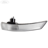 Indicador luminoso de la carcasa del espejo retrovisor lateral delantero derecho O/S (lado del pasajero) original Ford 1538489