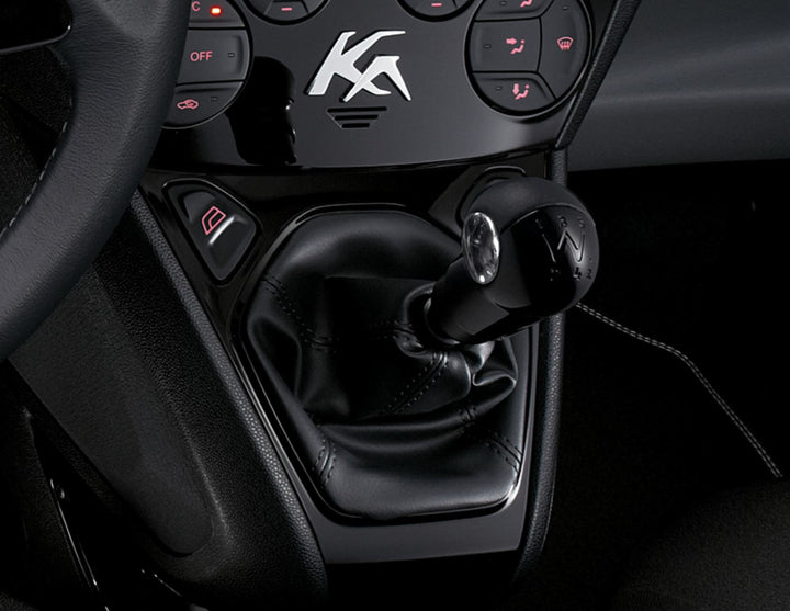 Original Ford Ka Funda de palanca de cambios de vinilo en color negro.