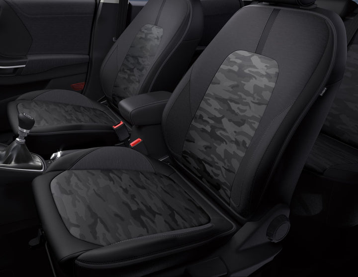 Original Ford Puma desde 10/2019 Fundas de asiento con cremallera Camouflage.