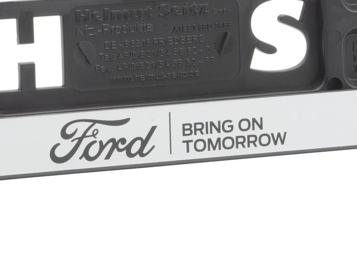 Original Ford Soporte para placa de matrícula Ford en color plata