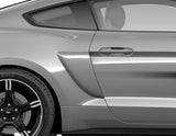 Original Ford Mustang Juego de aletas laterales para la carrocería negro mate