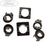 Ford Fiesta 2012-19 Retenedor Parachoques Trasero Negro 1818624