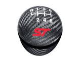 Pomo palanca cambios Focus ST carbono 6 velocidades logo rojo 2014–2019 Ford Performance