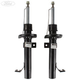 Kit de puntal de amortiguador delantero O/S (lado del pasajero) y N/S (lado del conductor) original para Ford Fiesta 04-08 1919358