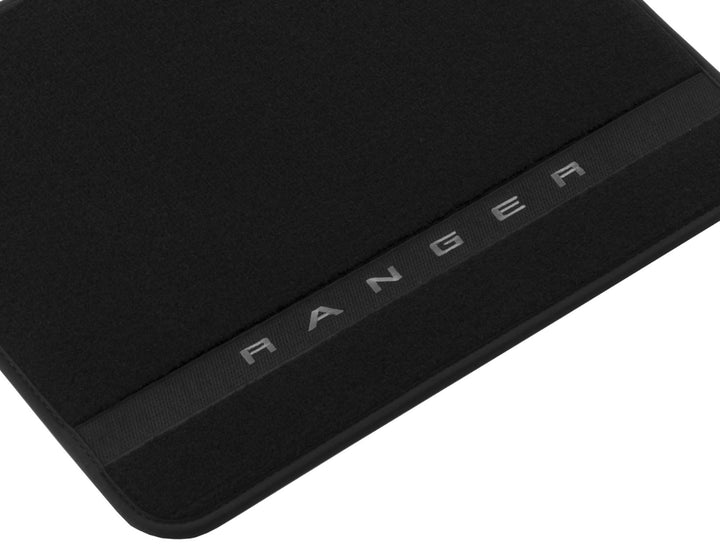 Kit de alfombrillas de moqueta delanteras y traseras Ranger Super Cab 2022+ negro excepto Raptor