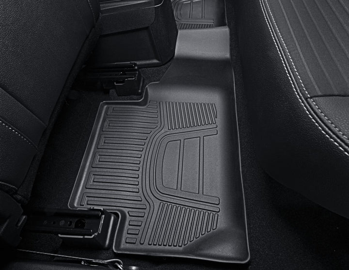 Original Ford Ecosport 2017+ Alfombrillas de goma traseras estilo bandeja negras 2268332