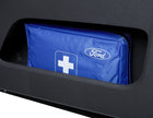 Original Ford Botiquín de primeros auxilios con bolsa de tela en color azul.