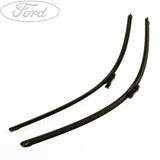 Juego de escobillas aerodinámicas planas para limpiaparabrisas delantero originales Ford 2123403