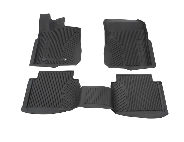 Kit de alfombrillas de goma delanteras y traseras Ranger automática 2022+ negro excepto Raptor y Platinum