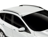 Original Ford Kuga Barras longitudinales portaequipajes para techo en color plata.