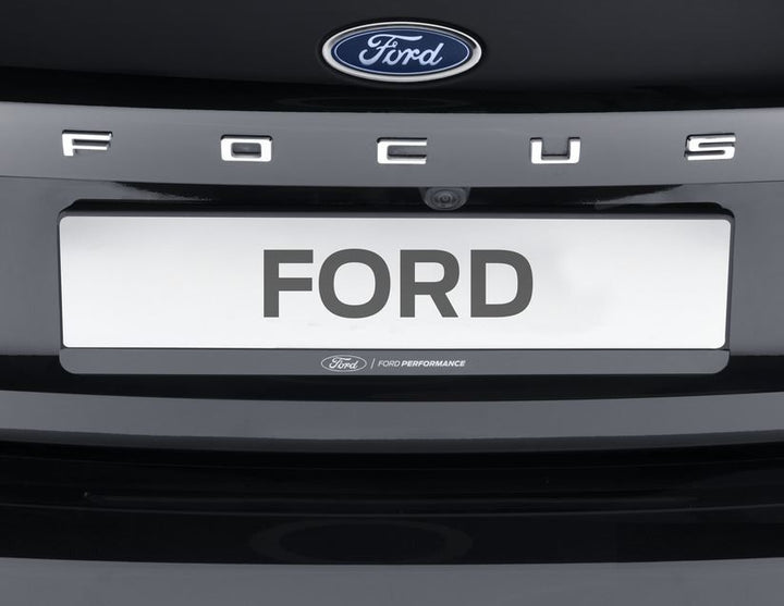 Juego de 2 soportes matrícula negros con logo blanco Ford Performance