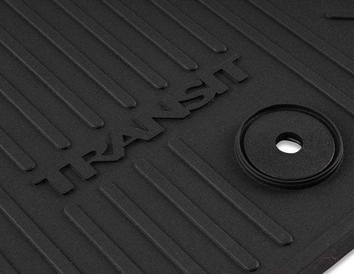 Tourneo Custom Alfombrillas de goma traseras, en color negro, para la segunda o tercera fila de asientos.