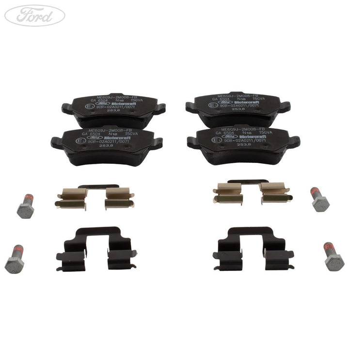Juego de pastillas de freno para ejes trasero original para Ford Galaxy Mondeo S-Max Motorcraft 1916606
