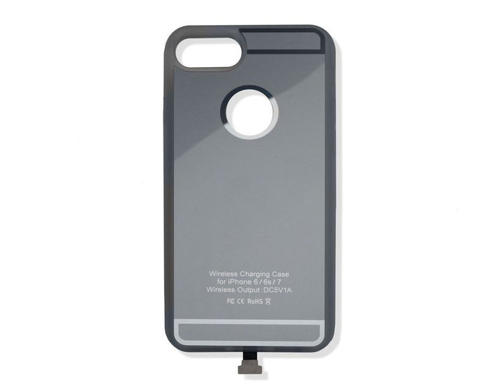 ACV* Funda de carga Qi para iPhone® 6+/7+, en color plata.