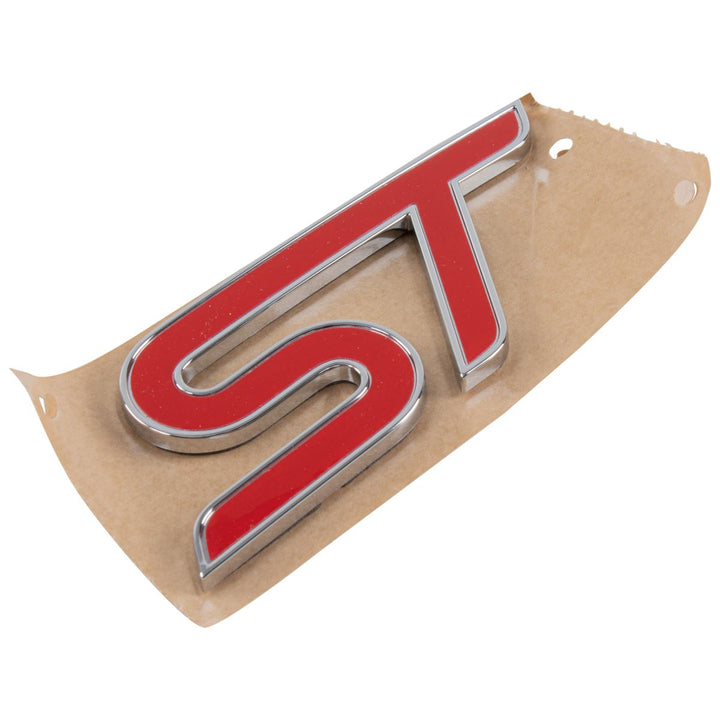 Placa con emblema rojo cromado de la parte trasera original para Ford Puma ST 2020-2024 1863964