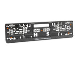 Soporte para placa de matrícula negro, con logo Ford Performance
