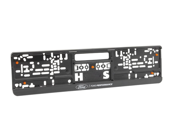 Soporte para placa de matrícula negro, con logo Ford Performance