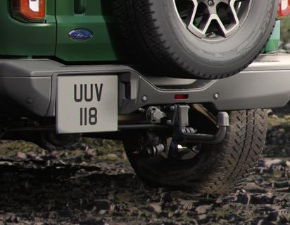 Enganche de remolque desmontable y kit completo de cableado eléctrico de 13 pines Bronco 2021+