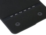 Kit de alfombrillas de moqueta delanteras y traseras Ranger Super Cab 2022+ negro excepto Raptor