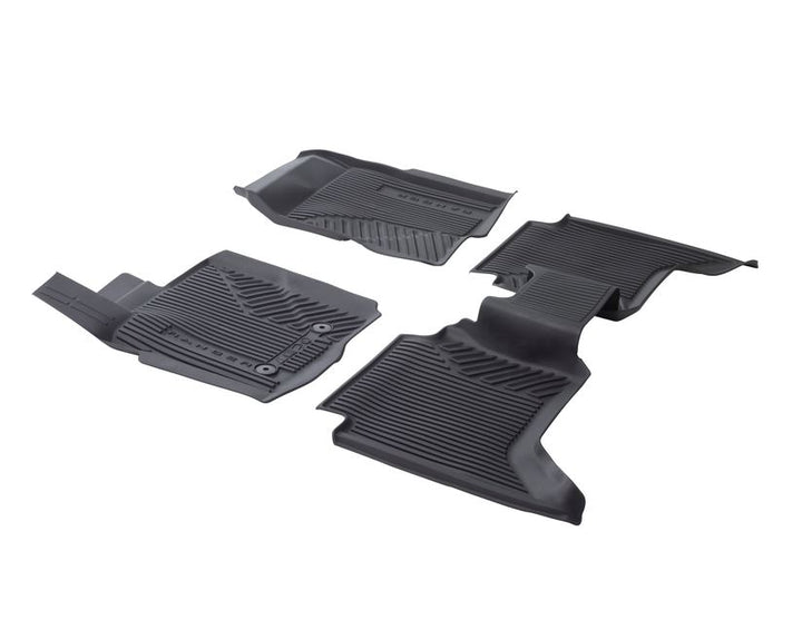 Ranger Alfombrillas de goma delanteras y traseras, en color negro