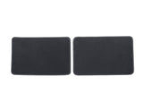 FOCUS ALFOMBRILLAS DE TERCIOPELO PREMIUM TRASERAS, EN COLOR NEGRO CON COSTURA EN COLOR GRIS.