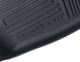 Ecosport Alfombrillas de goma delanteras, en color negro, estilo bandeja con bordes elevados.