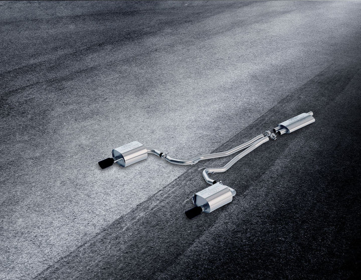 Sistema de escape deportivo acero inoxidable salidas negras Mustang 2.3 EcoBoost 2015–2018 Ford Performance