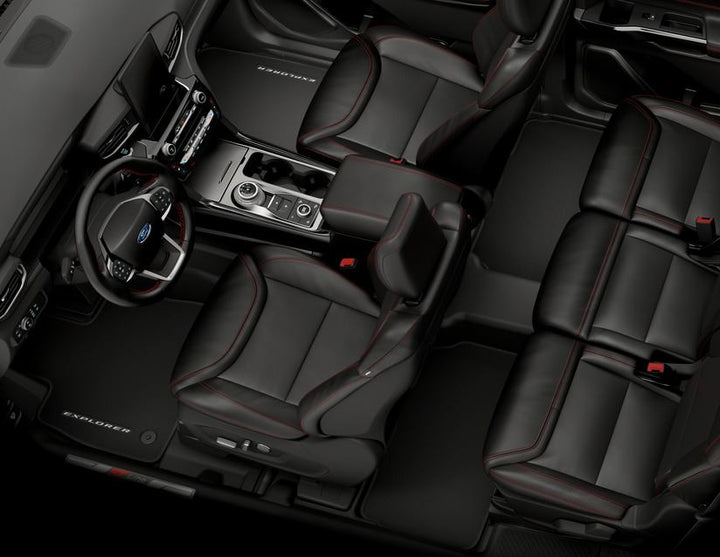 Original Ford Explorer Plug-In-Hybrid Alfombrillas de moqueta para la 1ª y 2ª fila de asientos