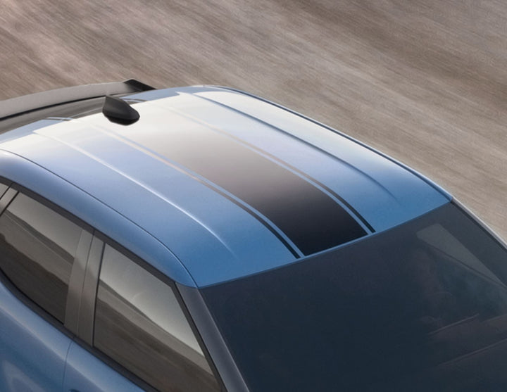 Original Ford All-Electric Capri® Franjas de competición para techo y portón trasero superior