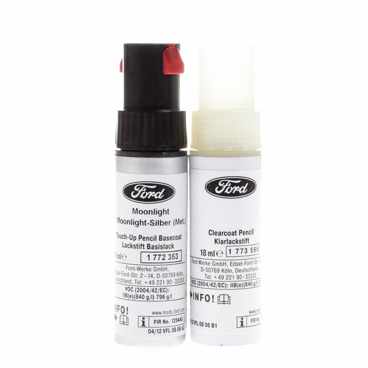 Original Ford Rotuladores Quita Arañazos 9ml in Plata Luz de Luna Met. 2600478 (código de color: 9QGCWWA)