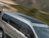 Original Ford Transit/Tourneo Connect Barras longitudinales portaequipajes para techo en color plata.