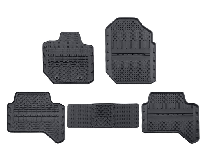 Original Ford Ranger 01/2012-06/2022 Alfombrillas de goma delanteras y traseras