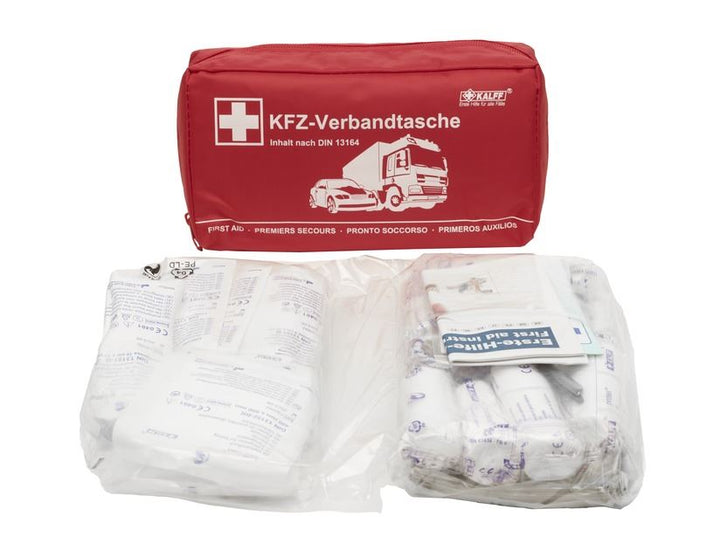 Original Ford Kalff Kit de primeros auxilios en bolsa de nylon roja, Nano 2646575