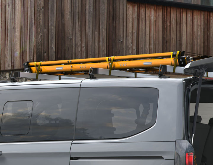 Original Ford Transit Custom Mk2 2023+ Barras transversales del techo plegables 3 pack 2557778