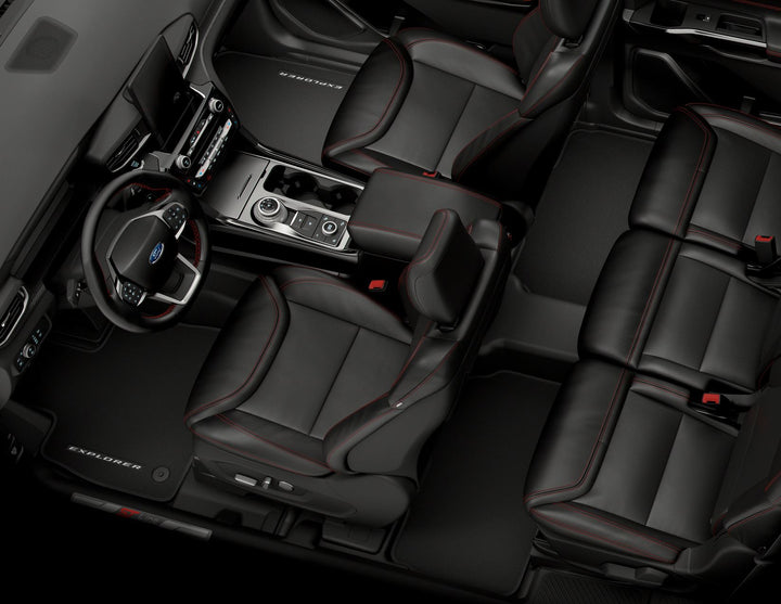 Original Ford Explorer Plug-In-Hybrid Alfombrillas de moqueta para la 1ª y 2ª fila de asientos
