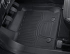 Ecosport Alfombrillas de goma delanteras, en color negro, estilo bandeja con bordes elevados.