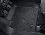 Ecosport Alfombrillas de goma delanteras, en color negro, estilo bandeja con bordes elevados.