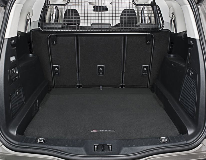 Alfombra Negra Fácil Limpiar Alfombra De Maletero Para Ford S-MAX 5 Plazas (2015-presente) – Material TPE, Color Negro, Antideslizante Alfombra Maletero