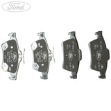 Focus 2014-2019 Kit de Forro de Freno Trasero Negro