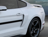 Original Ford Mustang Juego de aletas laterales para la carrocería negro mate