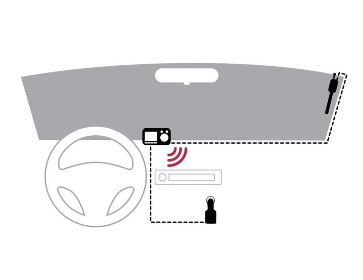 Pioneer* Adaptador de radio digital DAB+ SDA-11DAB,con Bluetooth.