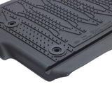 Ranger Alfombrillas de goma delanteras y traseras, en color negro, estilo bandeja con bordes elevados.