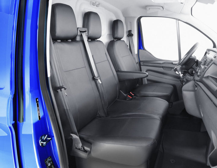 Tourneo Custom & Transit Custom ACTIVline* Funda de asiento premium, para asiento de pasajero doble, piel sintética en color negro