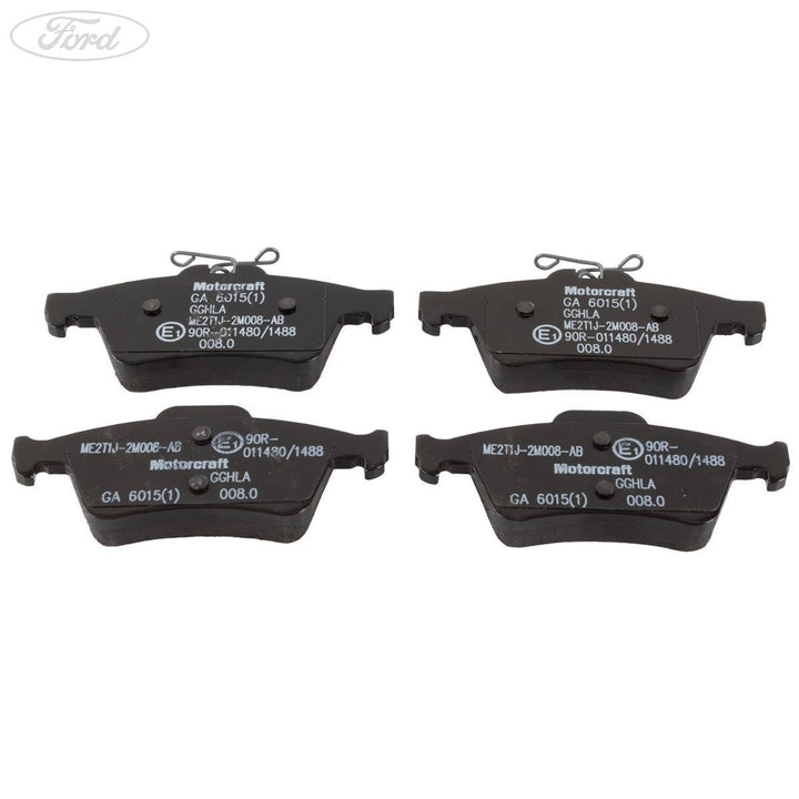Kit de pastilla de freno trasera con pinza Motorcraft original para Ford Transit Connect 2177229